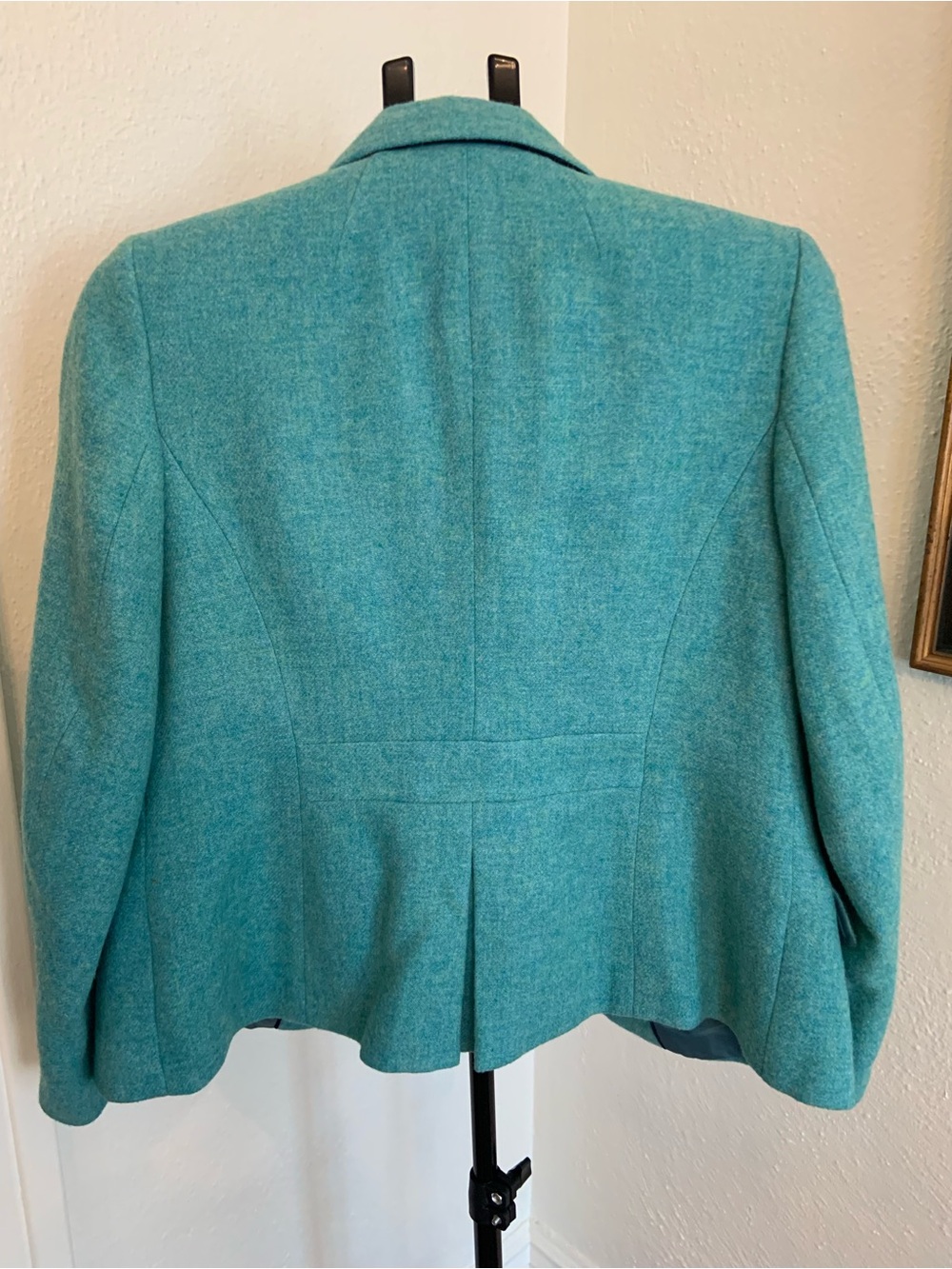 Talbots Teal Wool-Blend Women’s Blazer Classic Tailored Jacket - Picture 10 of 16